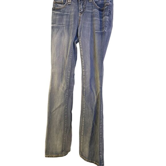 Cowgirl-up Women’s Blue Full Length Straight Leg Mid Rise Denim Jeans Size 6 - Picture 1 of 13